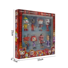 8pcs/set the Amazing Digital Circus Figure Toy Pomni Jax Kinger Action Figure Wi