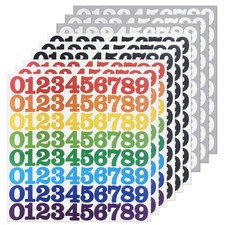 720 Numbers,1 Inch Self Adhesive Vinyl 0-9 Number 1 INCH, Black white multi