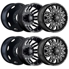 Set-6 Vision 401 Rival Dually 20x8.25 8x210 105mm Black Wheels Rims 20 Inch Set-6 Vision 401 Rival Dually 20x8.25 8x210 105mm Black Wheels Rims 20 Inch