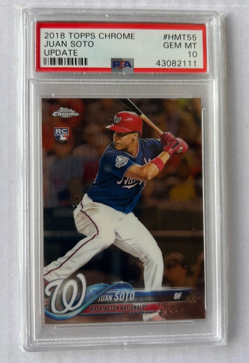 2018 Topps Chrome Update- Juan Soto- HMT55- PSA 10 Gem Mint- Rookie Card- RC