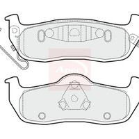 Nissan Navara NP300 D40 2004 BremsbeläGe Hinten Apec R90 PAD1492