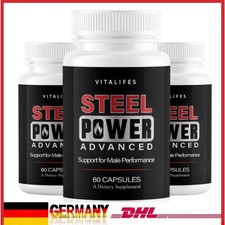 (3 pack) Steel Power Advanced Performance Supplement, Steel Power