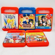 Littlest Angel Postman Pat Elmo Curious George x5 Carry Me Case DVD Bundle