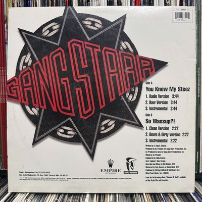 GANG STARR - YOU KNOW MY STEEZ / SO WASSUP?! (12