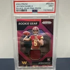 2024 Panini Prizm Rookie Gear Jayden Daniels #RG-JDS Pink Prizm (MEM, RC) PSA 9