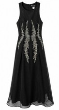 NWOT Nina Raynor Boutique Black beaded Mother of the Bride Formal Gown Wedding 8