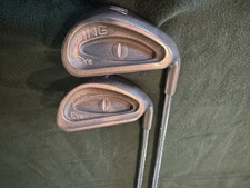 Ping Eye White Dot Pitching and Sand Wedges Stiff Flex Steel Shafts RH