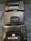 LOT OF 3 - vintage 80s 90s Walkman AM FM Radio Cassette Tape Player - FOR REPAIR