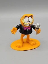 Vtg Garfield Figure Cake Topper  Mr. Entertainment 3" Paws Decopac  Russ