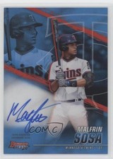 2021 Bowman's Best of Blue Refractor 34/150 Malfrin Sosa #B21-MS Auto 0c6