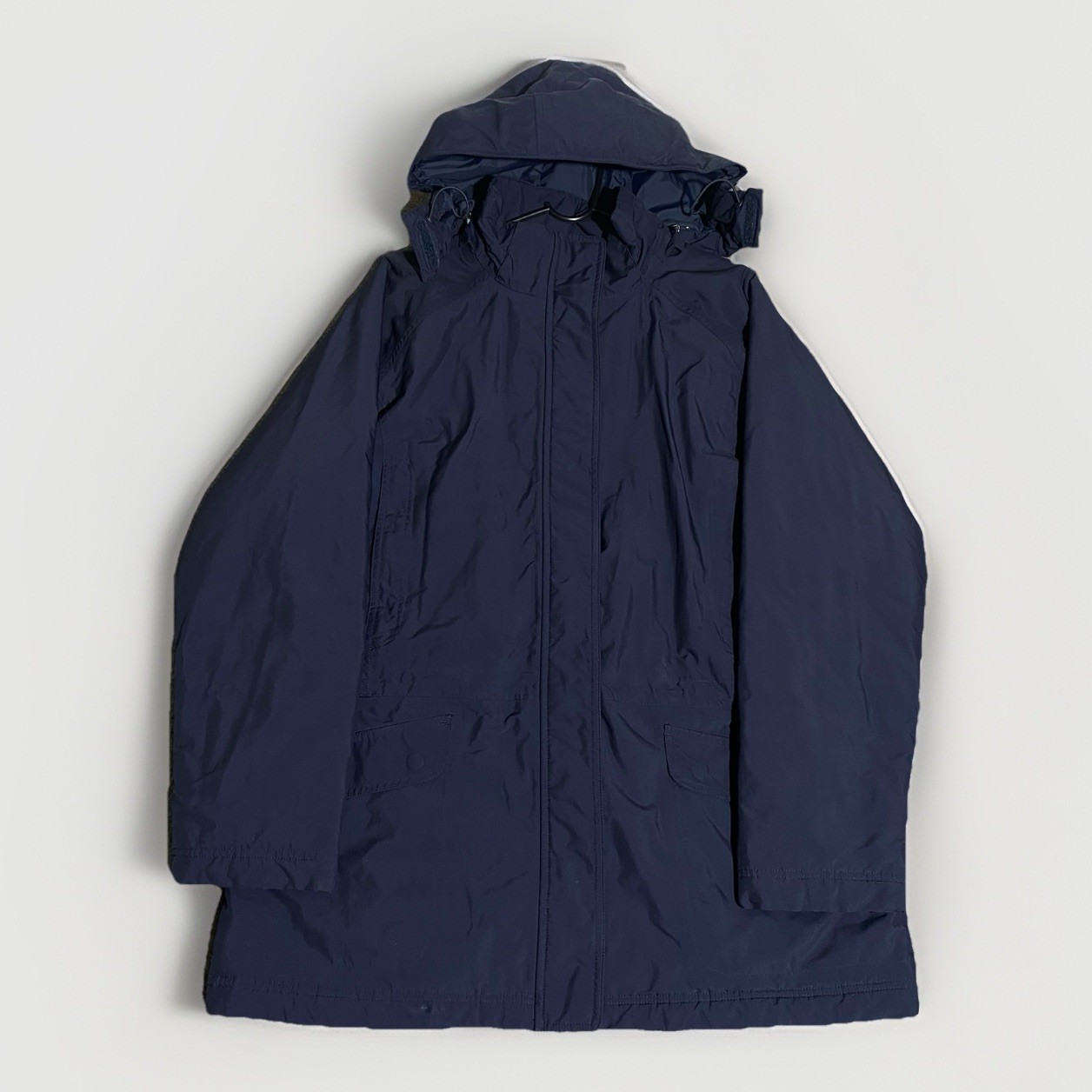LL Bean Jacket Womens Large Navy Hooded Thinsulate Insulated Parka Winter Coat