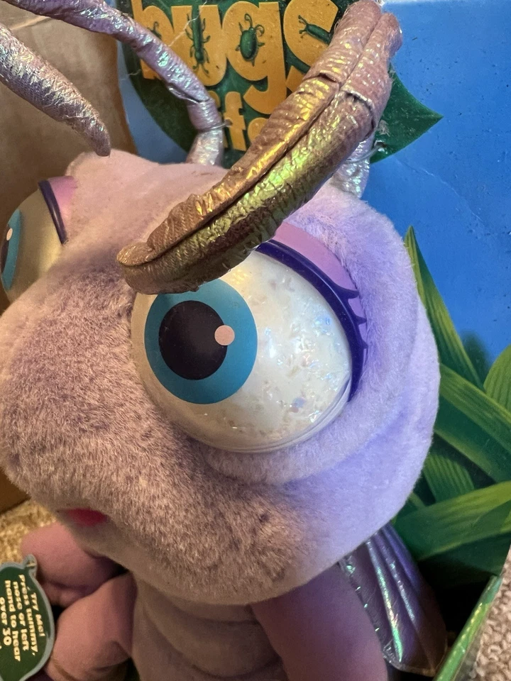 Peluche de colección años 90 Disney Mattel A Bug's Life Talking Princess Dot relleno nuevo en caja Foto 4 de 4