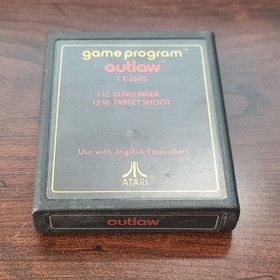 Outlaw (Atari 2600) Loose Game Cart Only No Manual Or Box Tested Working