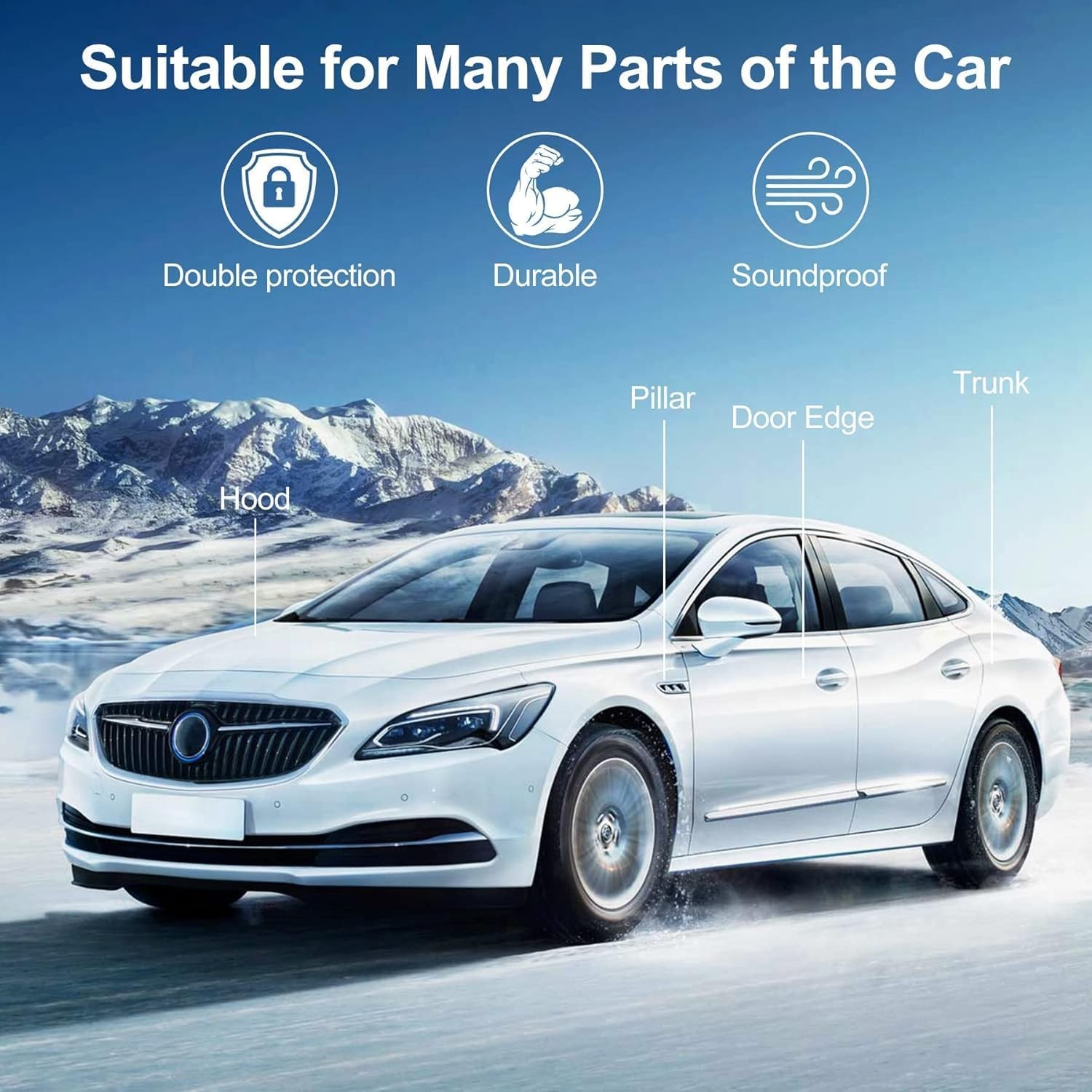 Kikerike Automotive Door Weather Stripping 50Ft Car Door Rubber Edge Trim Seal