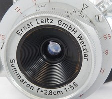 Leica SUMMARON f=2.8cm 1:5.6 Wide-Angle LTM lens 28mm F5.6 made by LEITZ in 1958