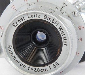 Leica SUMMARON f=2.8cm 1:5.6 Wide-Angle LTM lens 28mm F5.6 made by LEITZ in 1958