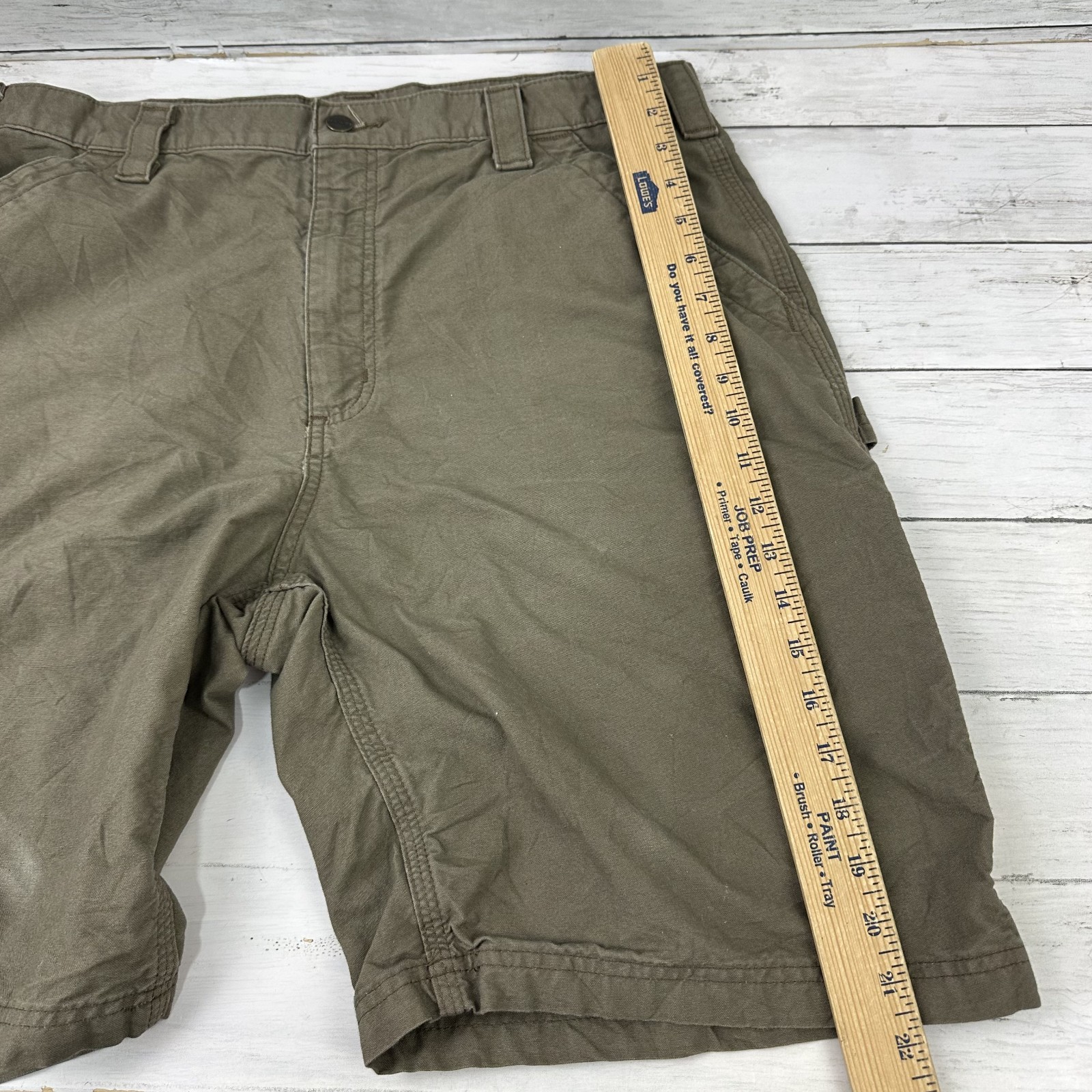 Carhartt B147 LBR Shorts Mens 36 workwear casual utility Brown (36x9.75")