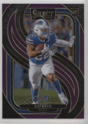 2024 Panini Select Premier Level Purple Prizm 14/75 Ray Davis #189 Rookie RC 8f7
