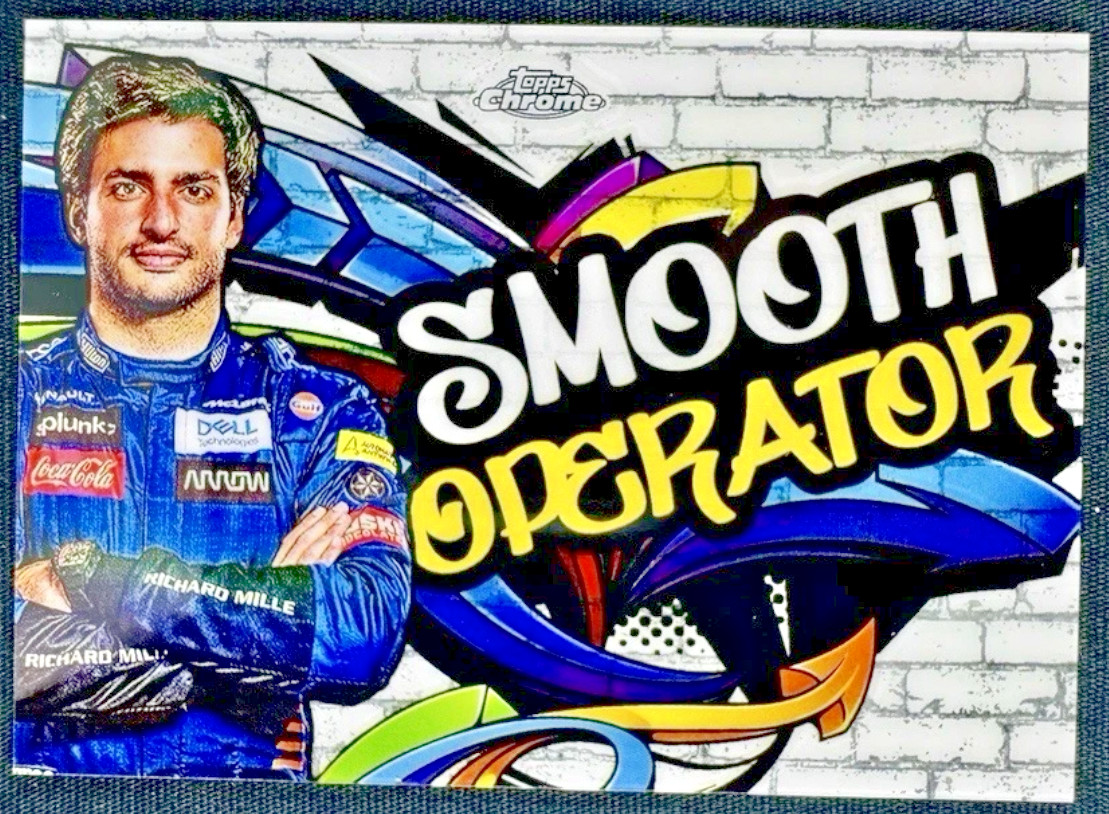 2020 Topps Chrome F1 Carlos Sainz Track Tags #TT-6 "Smooth Operator"