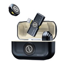 Hollyland LARK M2 2.4GHz 2-Person Wireless Lavalier Microphone System with Light