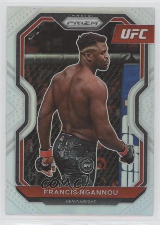 2021 Panini Prizm UFC Silver Prizm Francis Ngannou #52 3b3