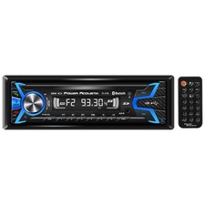 POWER ACOUSTIK SINGLE-DIN DIGITAL MEDIA RECEIVER w/ DETACHABLE CARBON FACEPLATE