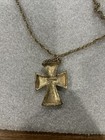 Vintage Sarah Coventry Cross Necklace "Golden Splendor" 1977 Beautiful Classic — photo 4