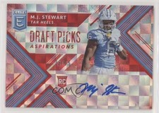 2018 Panini Elite Draft Picks Aspirations Red 38/75 MJ Stewart #217 Auto 0v0