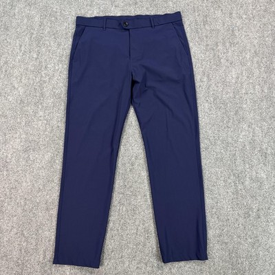 Greyson Montauk Pants Mens 36x30 Blue Slim Chino Golf Casual Performance Tech