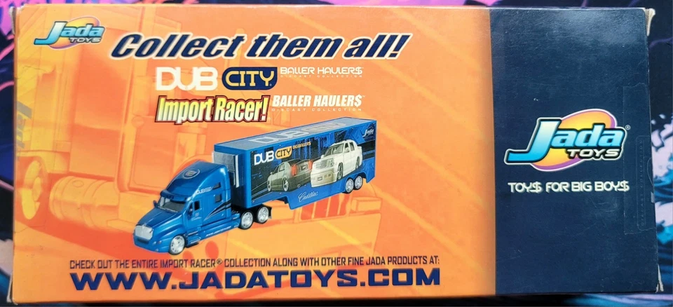 Remolque Jada 1:64 Dub City Baller Haulers Kenworth T2K 1/64 Big Ballers Cadillac Foto 2 de 4