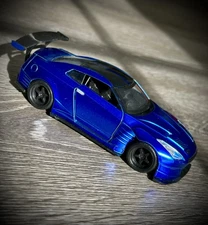 Fast & Furious Brian's Nissan GT-R (R35) 1:24 Diecast Car Blue Jada, Car Only