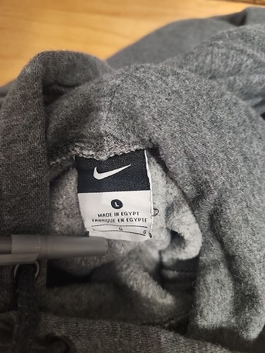 Nike Sudadera con Capucha Para Hombre Sudadera Grande Ropa Activa Y2K 2000s Ropa Deportiva Gris Desteñido - Imagen 5 de 5