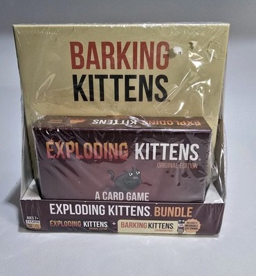 Exploding Kittens & Barking Kittens Card Game Bundle 2 Pack
