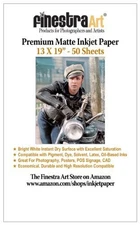 13" X 19" Premium Arctic Matte Inkjet Photo Paper - 50 Sheets