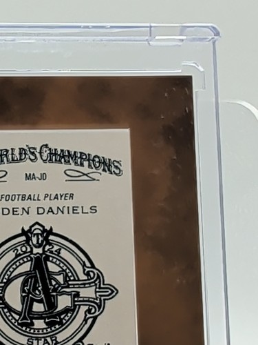 2024 Topps Allen and Ginter #MA-JD Jayden Daniels RC Auto Mini Framed Not Graded - Picture 14 of 21