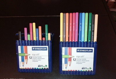 Staedtler 157 SB12 Ergo Soft Dreieck Buntstifte A.B.S Pk12 Kunststoffetui