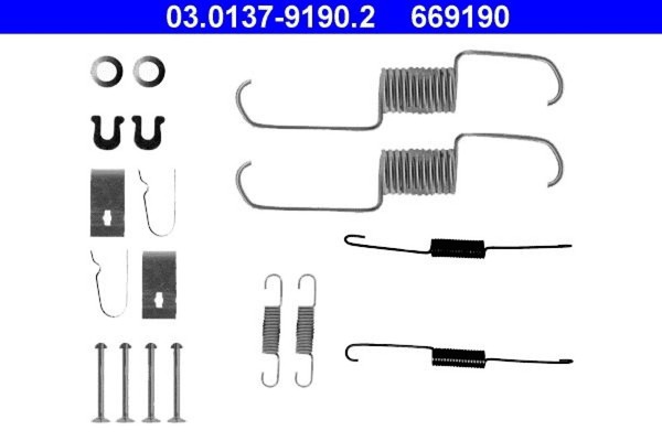 ZubehöRsatz Bremsbacken Hinterachse FüR Honda Suzuki Accord IV Civic VII-image
