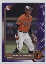 2022 Bowman Draft Purple 176/250 Maikol Hernandez #BD-106 09w2