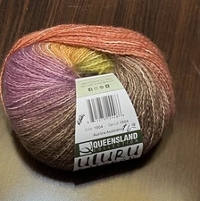 Queensland Collection ULURU RAINBOW Yarn AURORA Cotton/Acrylic/Poly 3.5oz/382yds