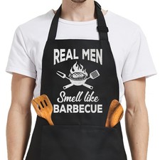 Funny Apron for Dad Mens Birthday Fathers Day Cooking Grilling BBQ Gift