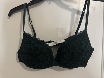 Tezenis Love Stories Black Lace Padded Underwired Push Up Bra 36C