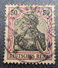 Stamp Germany Deutsches Reich Germania 50 Pfennig 1900 Mi. Nr. 76 [🇩🇪39127-8]
