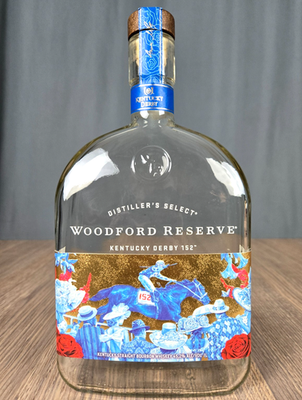 ウイスキー Woodford Reserve Kentucky Derby 152 Woodford Reserve Bourbon Kentucky Derby 152 2026 empty Bottle