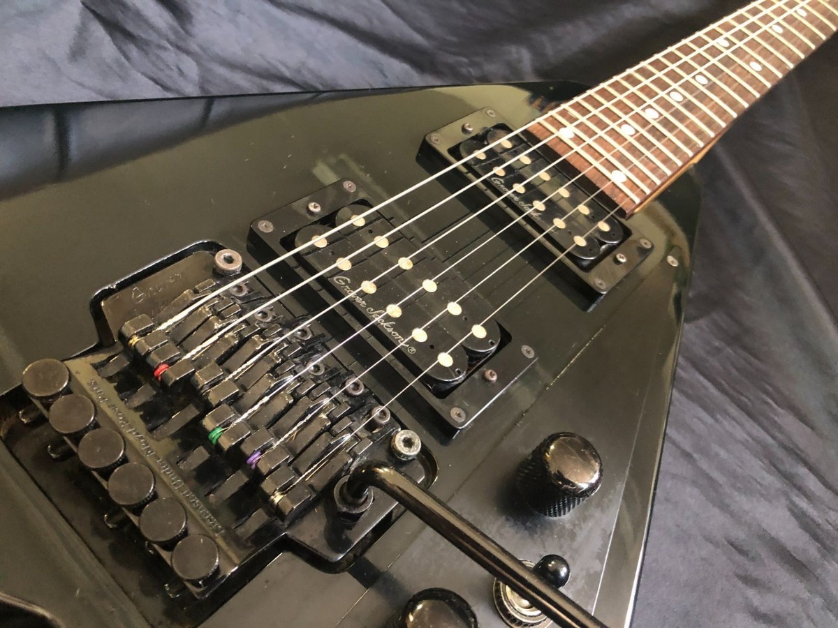 Grover Jackson RRA-52 Randy Rhoads V Black Floyd Rose Vintage