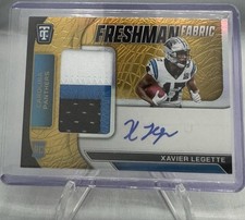 Xavier Legette - 2024 Panini Totally Certified Freshman Fabric Auto Gold /10