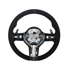 Bmw Cs Style Alcantara Carbon Steering Wheel Red Center Mark F80 F82 F30 F32