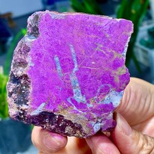 88G Rare Namibia Natural Metallic Dark Purple Purpurite Piece Rough Specime