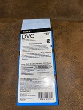 Sony DVC Mini DV 60 Min LP 90 Sealed Blank Tapes Premium 3-Pack New DVM60PRR/3