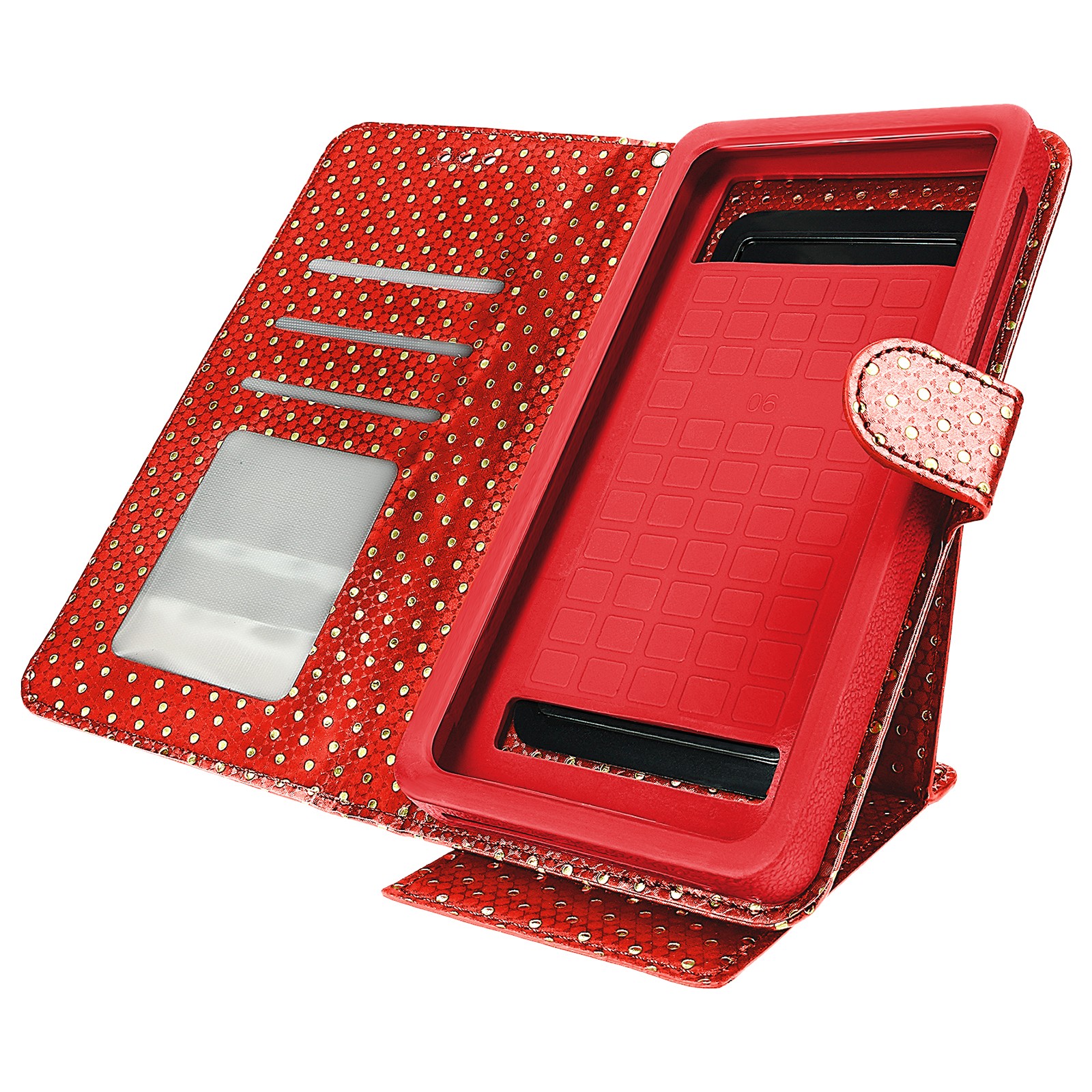 Housse de livre universelle smartphone S rouge pour vos trajets en train