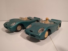 2 VINTAGE 1/32 SCALE SLOT CARS 1/32 MARX Slot Cars Loose No Box Untested